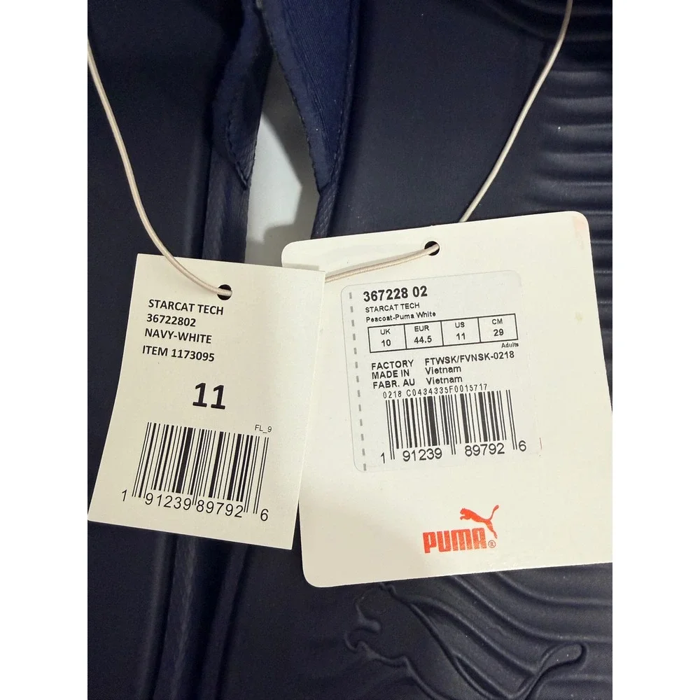 Puma Starcat Tech Sandals Men 11 Navy New 367228-02 Adjustable Slide Sport Shoes